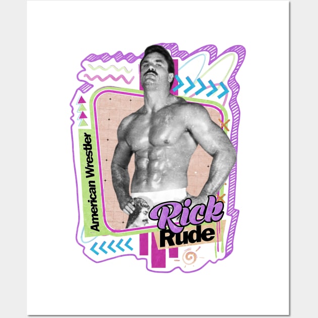 Rick Rude - Pro Wrestler Wall Art by PICK AND DRAG